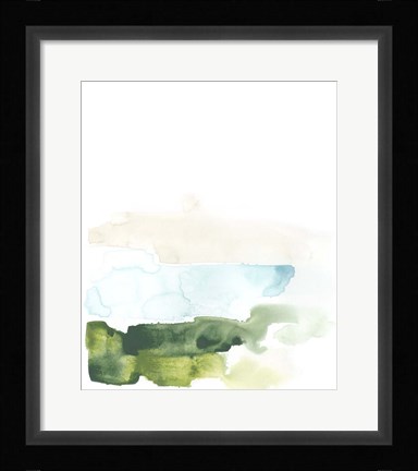 Framed Liquid Valley I Print