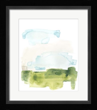 Framed Liquid Valley III Print