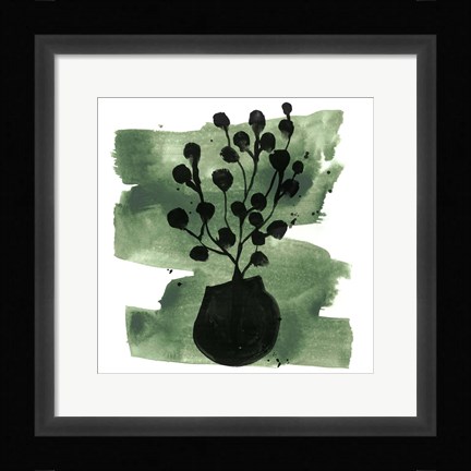 Framed Tropical Sumi-e IV Print