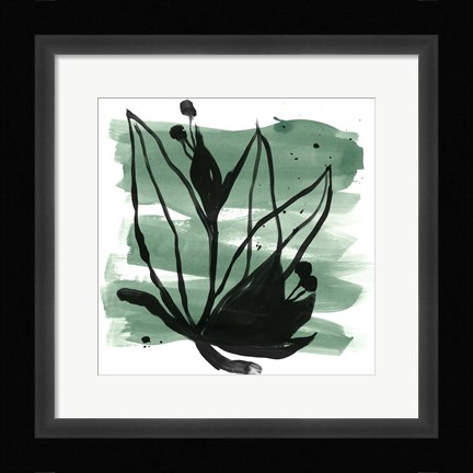Framed Tropical Sumi-e VII Print