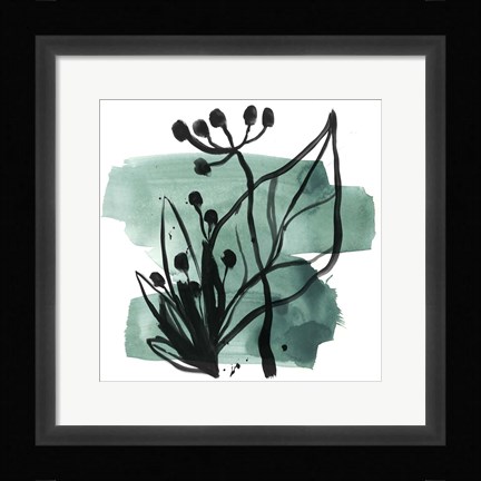 Framed Tropical Sumi-e IX Print
