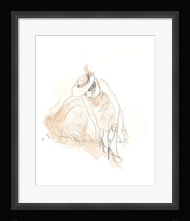 Framed Blush &amp; Grey Fashion III Print