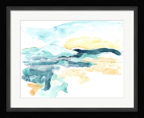 Framed Liquid Lakebed II Print