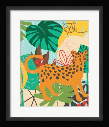 Framed Graphic Jungle IV Print