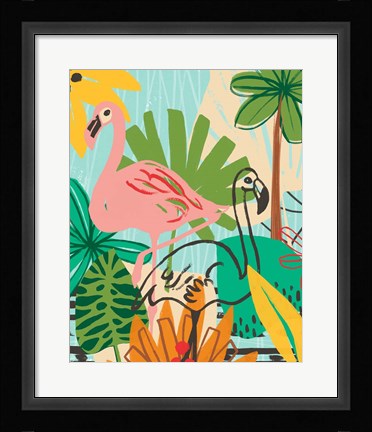 Framed Graphic Jungle VI Print