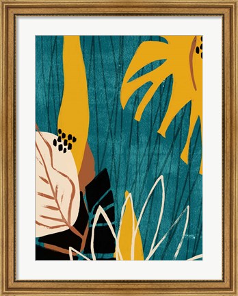 Framed Graphic Blue Lagoon I Print