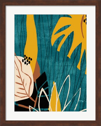 Framed Graphic Blue Lagoon I Print