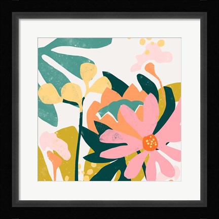 Framed Cut Paper Garden I Print