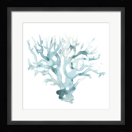 Framed Ocean Cameo I Print