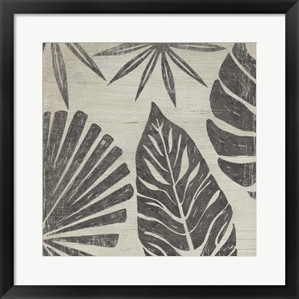 Framed Tribal Palms III Print