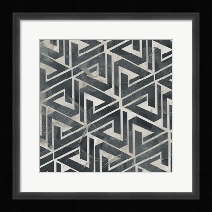 Framed Neutral Tile Collection II Print