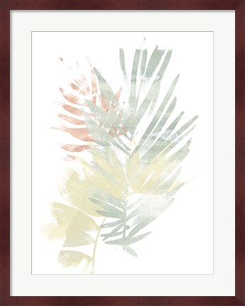 Framed Pastel Tropics I Print