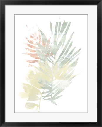 Framed Pastel Tropics I Print