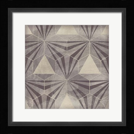 Framed Hexagon Tile VI Print