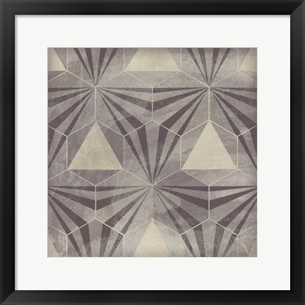 Framed Hexagon Tile VI Print