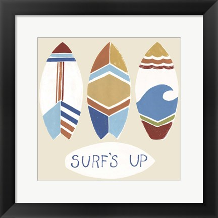 Framed Surf&#39;s Up! I Print