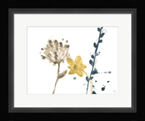 Framed Navy Garden Inspiration IV Print