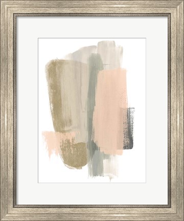 Framed Blush Abstract VII Print