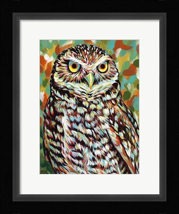 Framed Fury Feather Friends II Print