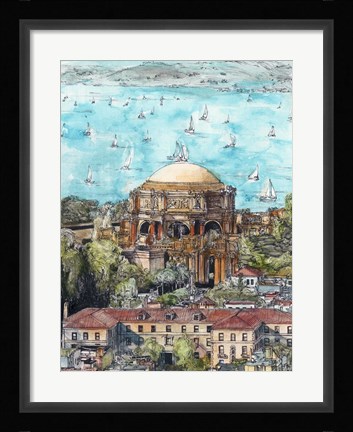 Framed US Cityscape-San Francisco Print