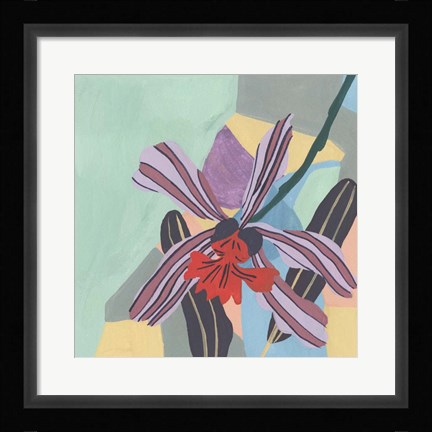 Framed Corner Flower II Print
