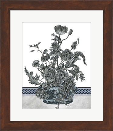 Framed Bouquet in China I Print