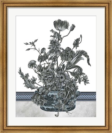 Framed Bouquet in China I Print