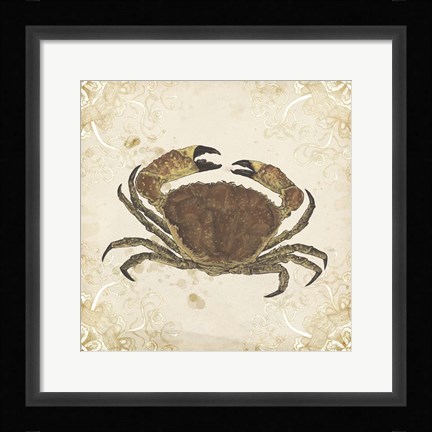Framed La Mer Shellfish II Print