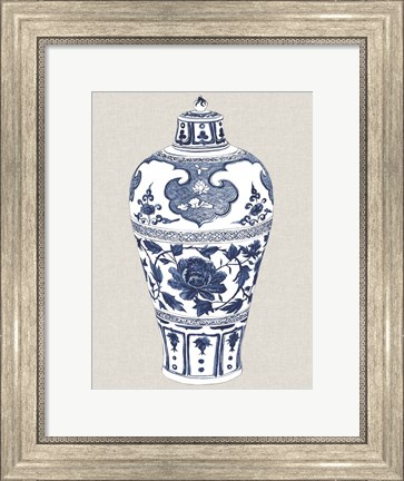 Framed Antique Chinese Vase I Print