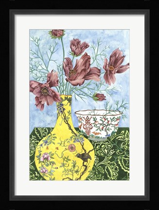 Framed Elegant Arrangement I Print