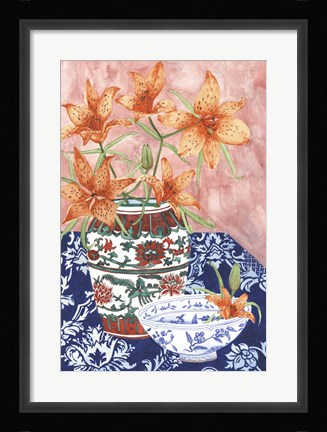 Framed Elegant Arrangement III Print