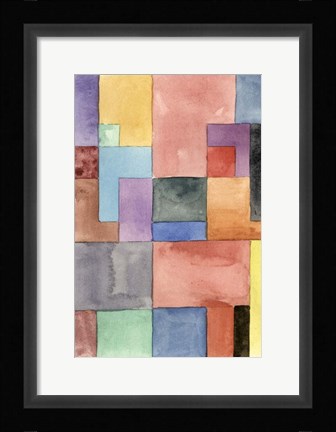 Framed Primary Blocks I Print