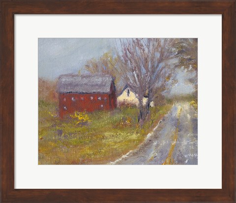 Framed Back Road Barn I Print