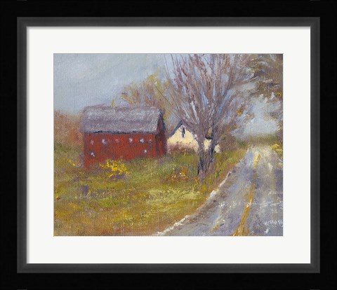 Framed Back Road Barn I Print