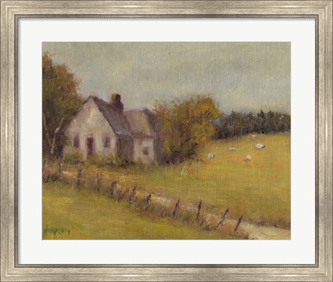 Framed Cottage Meadow II Print