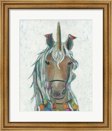 Framed Fiesta Unicorn II Print