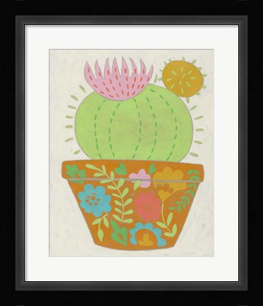 Framed Happy Cactus III Print