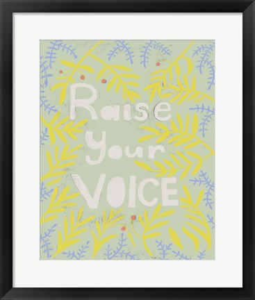 Framed Her Voice I Print