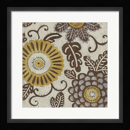 Framed Golden Array I Print