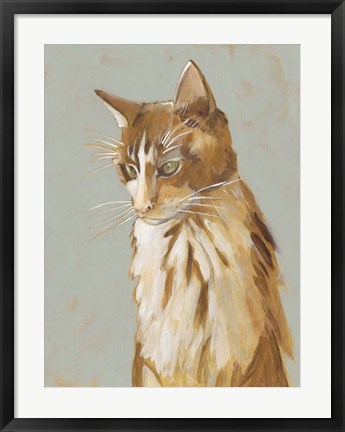 Framed Lap Cat II Print