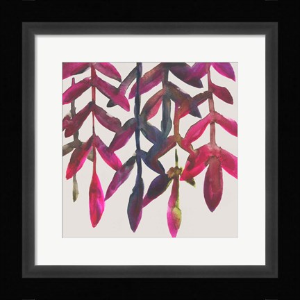 Framed Fuchsia Vine I Print