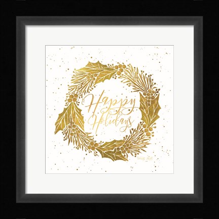 Framed Happy Holidays Print