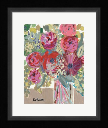 Framed Blooming in the Window Sill Print