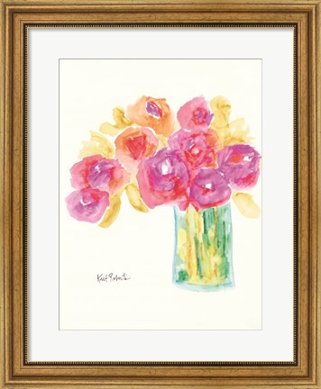 Framed Speak in Flowers Print
