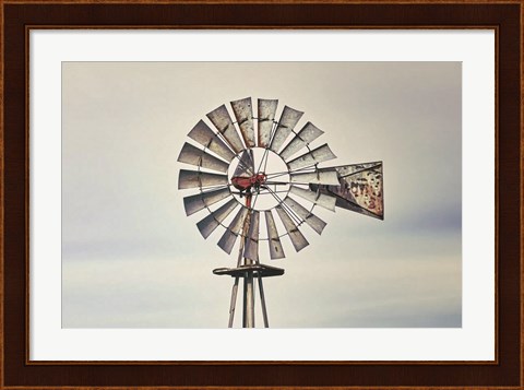 Framed Windmill Close-Up Print
