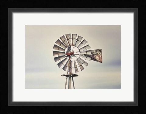Framed Windmill Close-Up Print