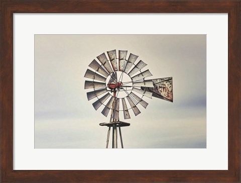 Framed Windmill Close-Up Print