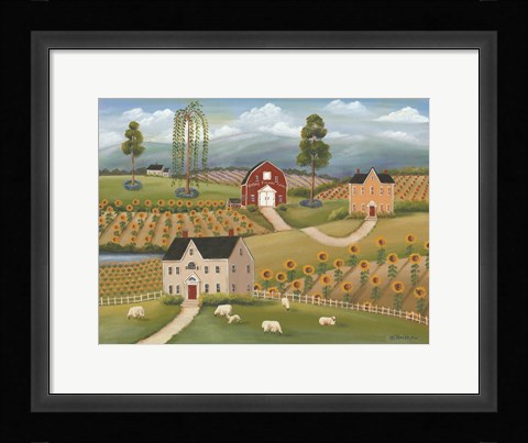 Framed Valley Flower Farms Print