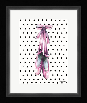 Framed Ballet Shoes Print