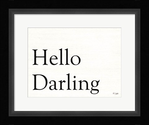 Framed Hello Darling Print